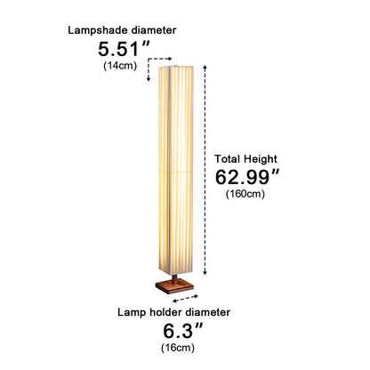 Vintage Square Column Plug In LED Floor Lamp - Flyachilles