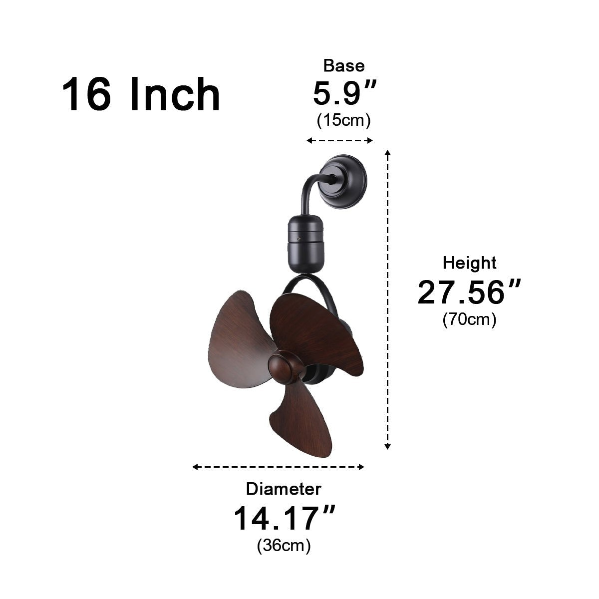 Vintage Swing Rotation 6 - Speed Ceiling Fan Wall fan - Flyachilles