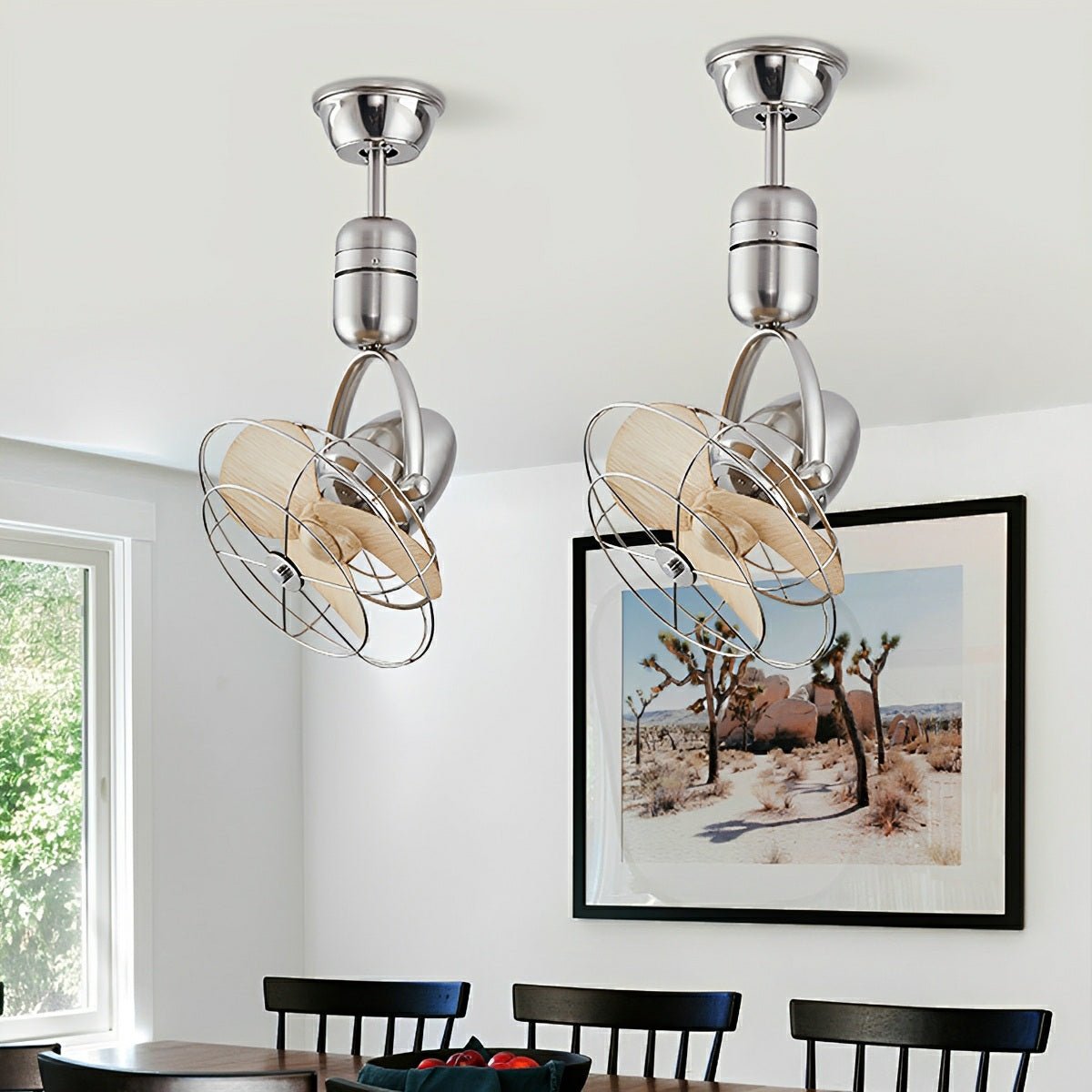 Vintage Swing Rotation 6 - Speed DC Motor Ceiling Fan Wall fan - Flyachilles