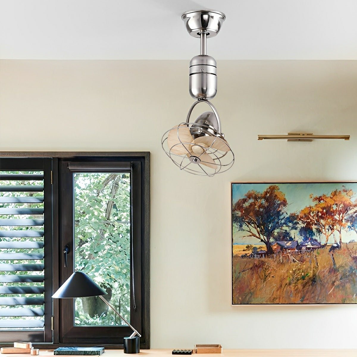 Vintage Swing Rotation 6 - Speed DC Motor Ceiling Fan Wall fan - Flyachilles