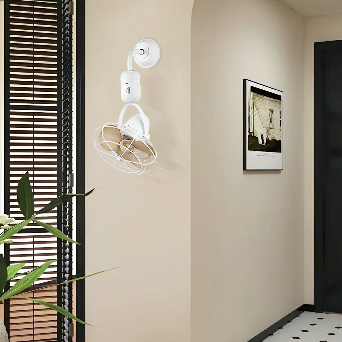 Vintage Swing Rotation 6 - Speed DC Motor Ceiling Fan Wall fan - Flyachilles