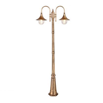 Vintage Waterproof Flared LED Outdoor Pathway Pole Lights - Flyachilles