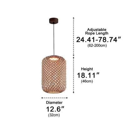 Vintage Waterproof Rattan LED Outdoor Ceiling Lights Lanterns - Flyachilles