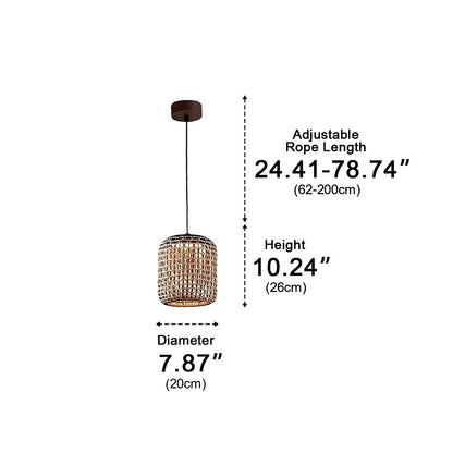 Vintage Waterproof Rattan LED Outdoor Ceiling Lights Lanterns - Flyachilles