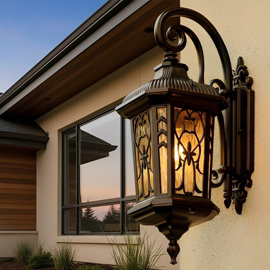 Vintage Waterproof Window Paper - cuts Outdoor LED Porch Light Exterior Wall Lights - Flyachilles