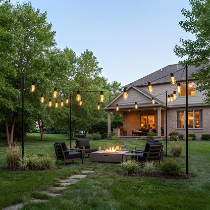 Waterproof 10 LED Outdoor String Lights 16.85ft - Flyachilles