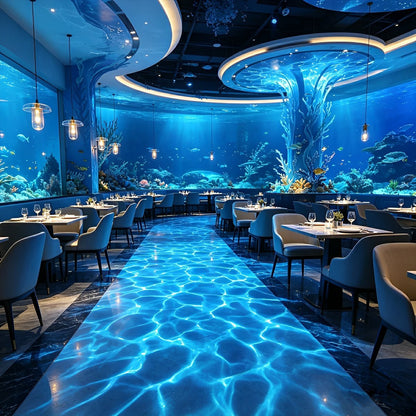 Waterproof 3D Dynamic Ocean Water Ripple LED Spotlight Ambient Lighting - Flyachilles