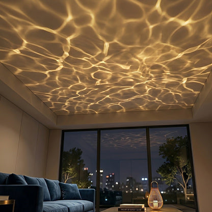 Waterproof 3D Dynamic Ocean Water Ripple LED Spotlight Ambient Lighting - Flyachilles