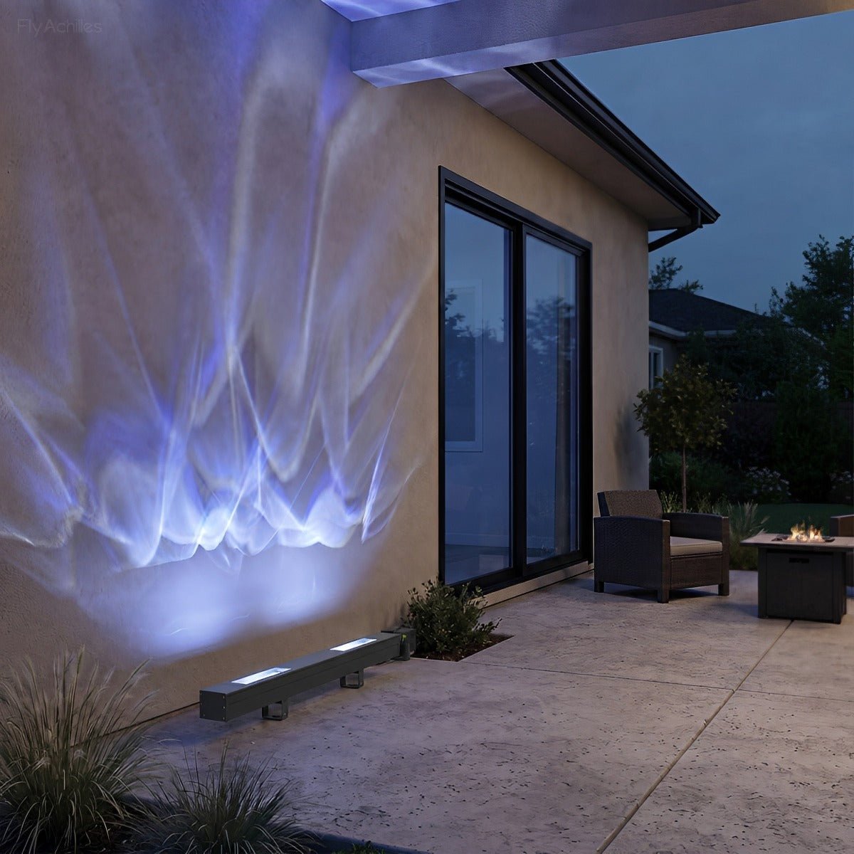 Waterproof 3D Dynamic Water Ripple LED Outdoor Wall Washer Light - Flyachilles