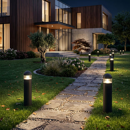 Waterproof Aluminum Metal Post Bollard Light Pillar Lantern Pathway - Flyachilles
