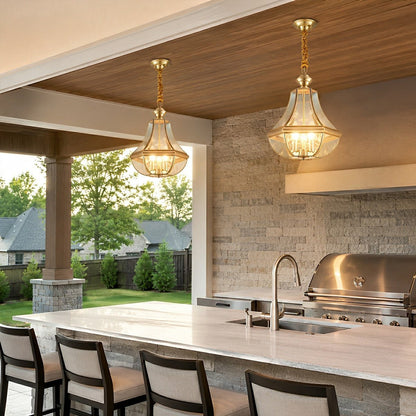 Waterproof Copper Luxury Diamond LED Outdoor Pandent Lights - Flyachilles