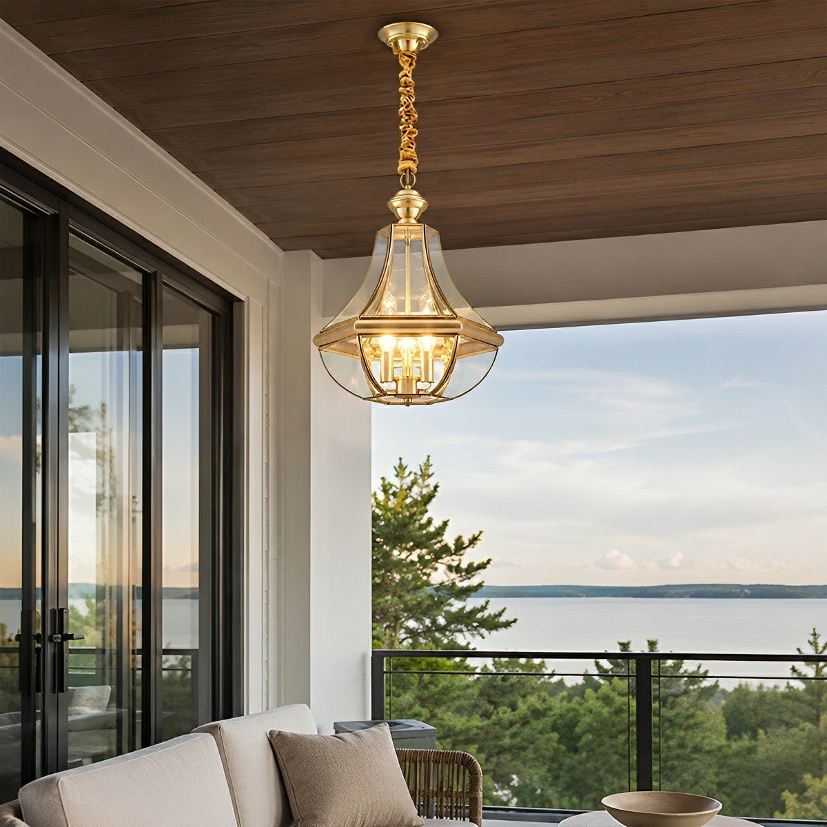 Waterproof Copper Luxury Diamond LED Outdoor Pandent Lights - Flyachilles