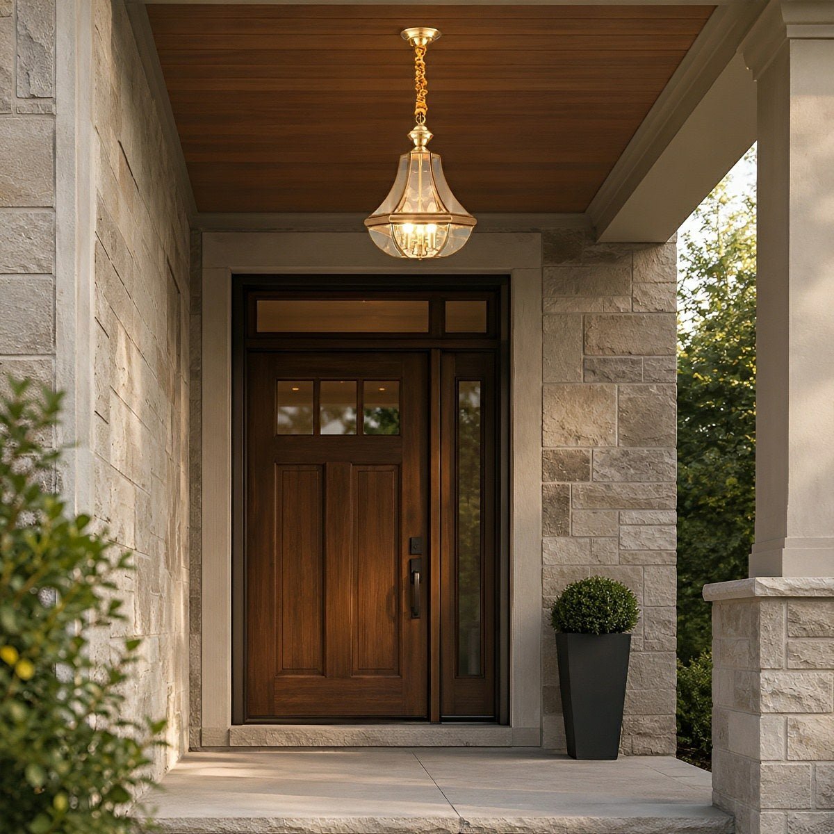 Waterproof Copper Luxury Diamond LED Outdoor Pandent Lights - Flyachilles