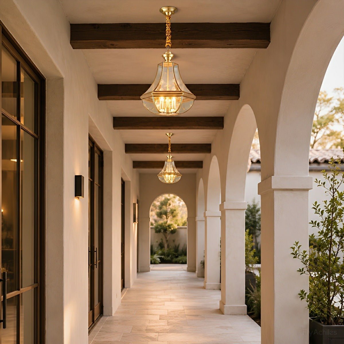 Waterproof Copper Luxury Diamond LED Outdoor Pandent Lights - Flyachilles