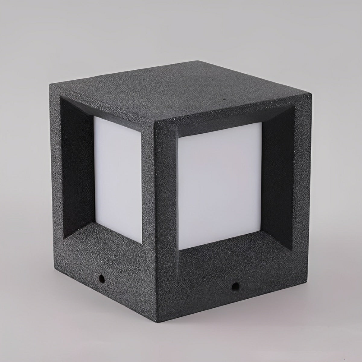 Waterproof Cubed Cement LED Outdoor Post Lights - Flyachilles