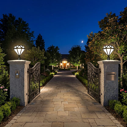 Waterproof Diamond Shape Post Cap Lights Fence Lighting - Flyachilles