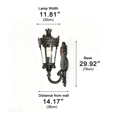 Waterproof European Mid-Century Outdoor Wall Light - Flyachilles