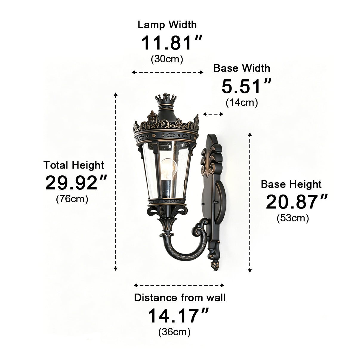 Waterproof European Mid-Century Outdoor Wall Light - Flyachilles
