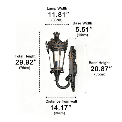 Waterproof European Mid-Century Outdoor Wall Light - Flyachilles