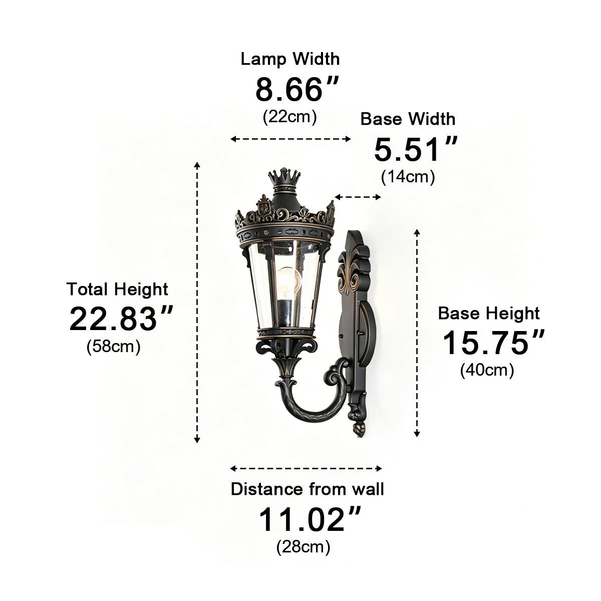 Waterproof European Mid-Century Outdoor Wall Light - Flyachilles