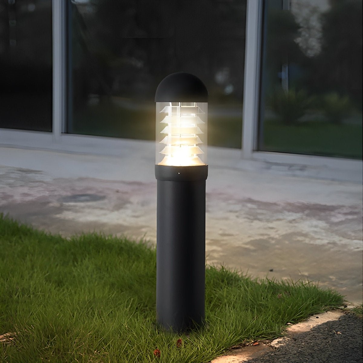 Waterproof Fence Patio Courtyard Park Yard Aluminum Pillar Post Column Lamp - Flyachilles