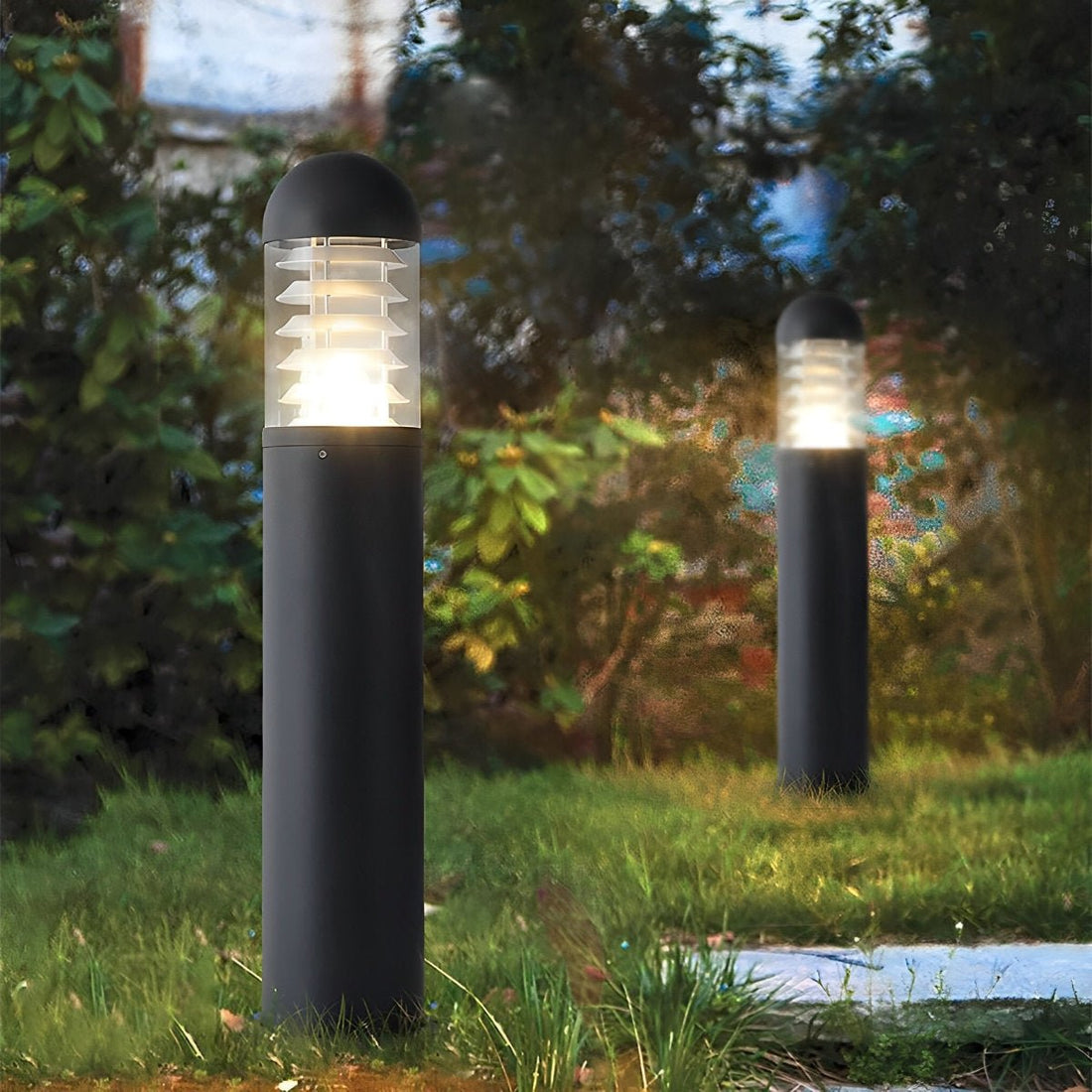 Waterproof Fence Patio Courtyard Park Yard Aluminum Pillar Post Column Lamp - Flyachilles