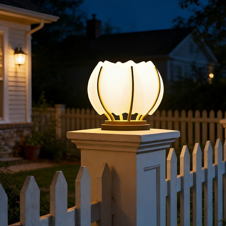 Waterproof Flower LED Outdoor Post Lights - Flyachilles