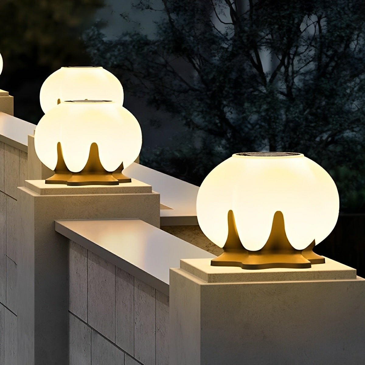 Waterproof Globe LED Outdoor Post Lights - Flyachilles