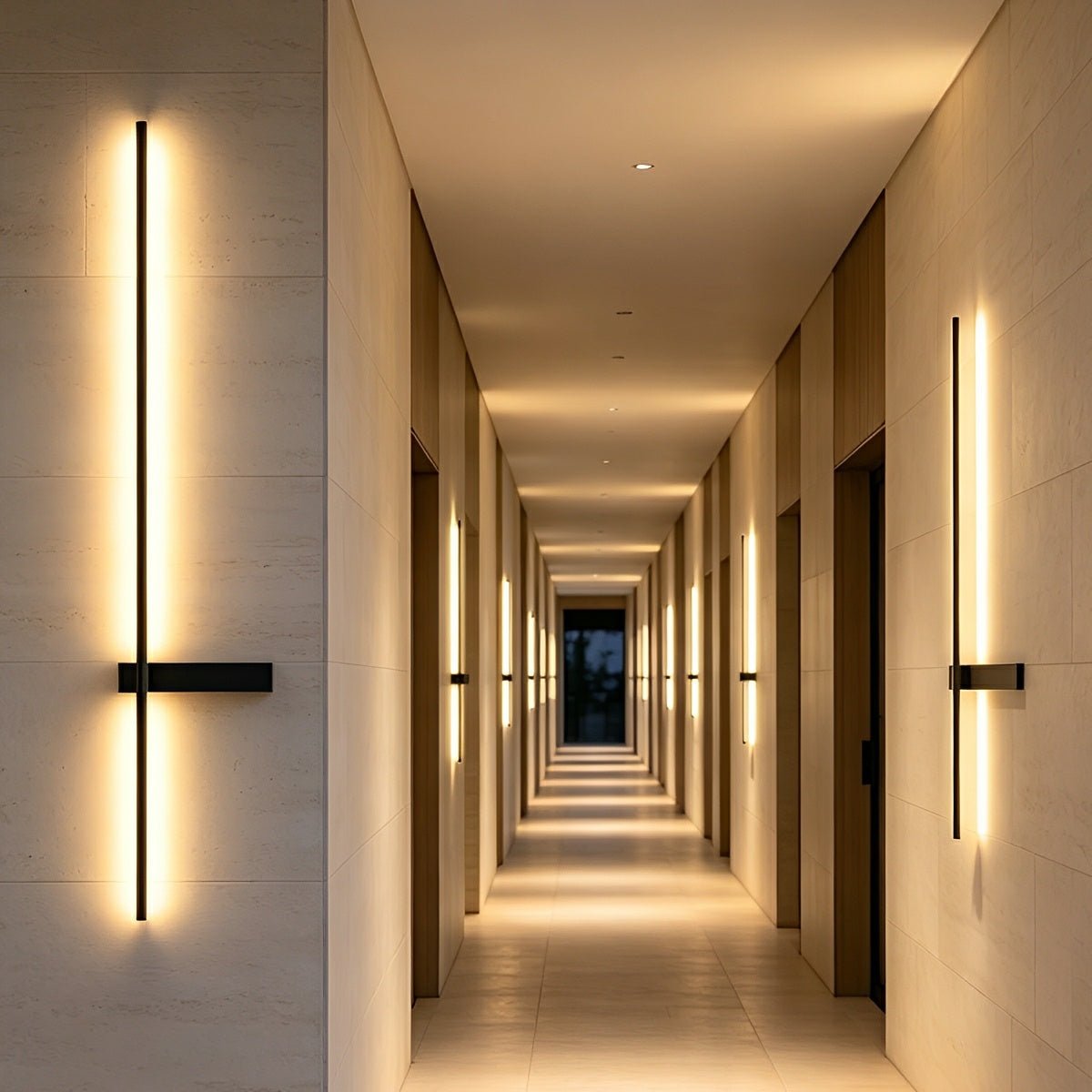 Waterproof Interlaced Line Strips Aluminum Metal Wall Sconce - Flyachilles