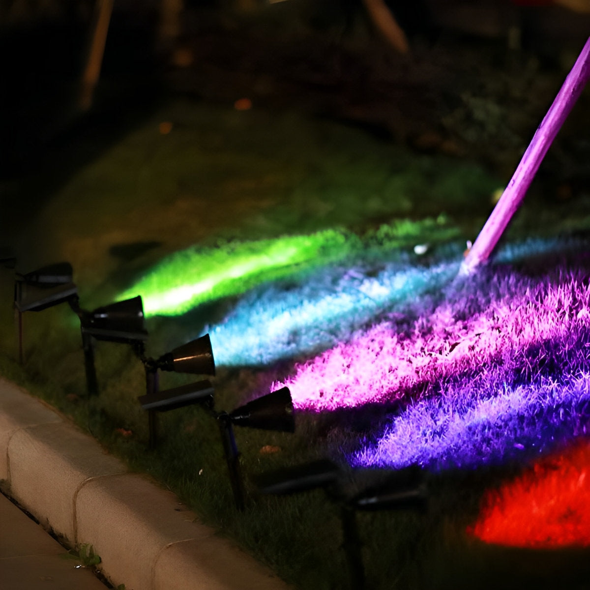 Waterproof LED Modern Solar Tree Spotlights Landscape Decor Lighting Lawn Light - Flyachilles