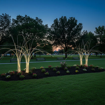 Waterproof LED Reed Fiber Optic Shaped Light Lawn Landscape Light - Flyachilles