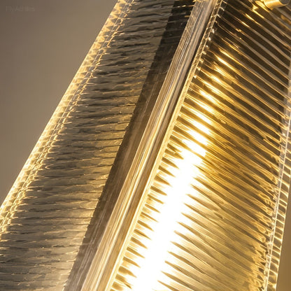Waterproof Luxury Diamond Ribbed Glass Outdoor Wall Light - Flyachilles