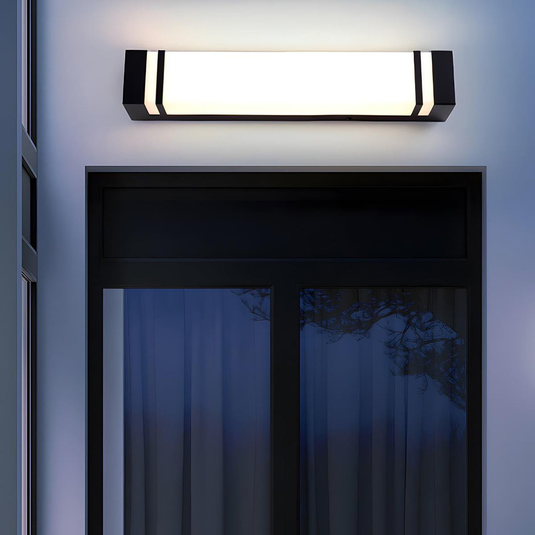Waterproof Minimalist Rectangle LED Outdoor Wall Sconces Porch Lights - Flyachilles