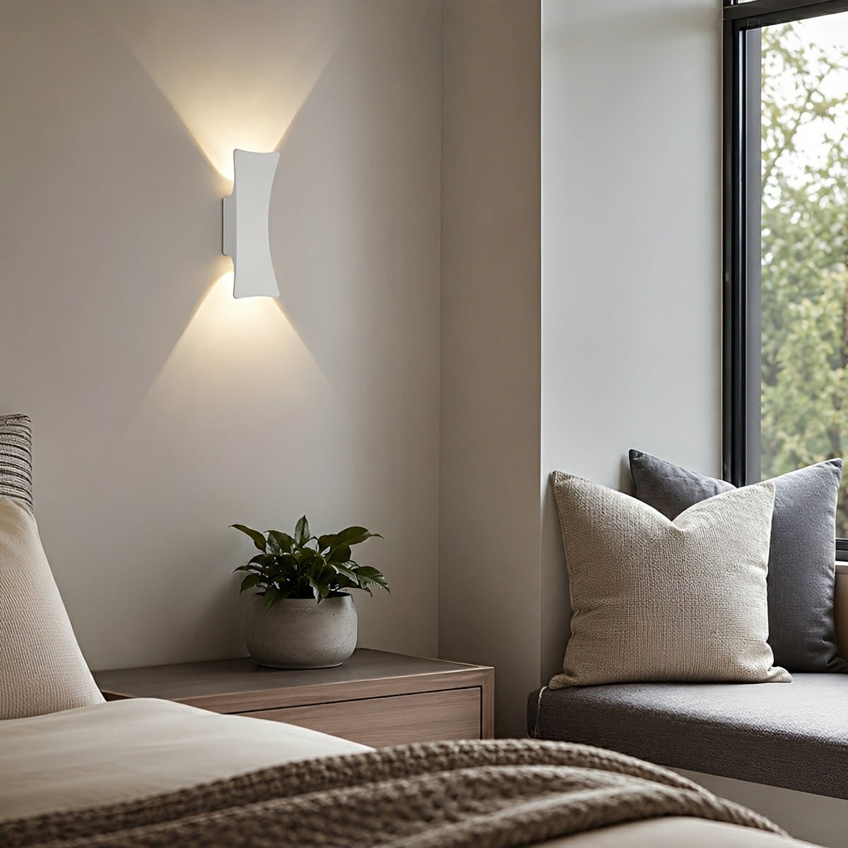 Waterproof Modern Arc Up and Down Outdoor Wall Light - Flyachilles