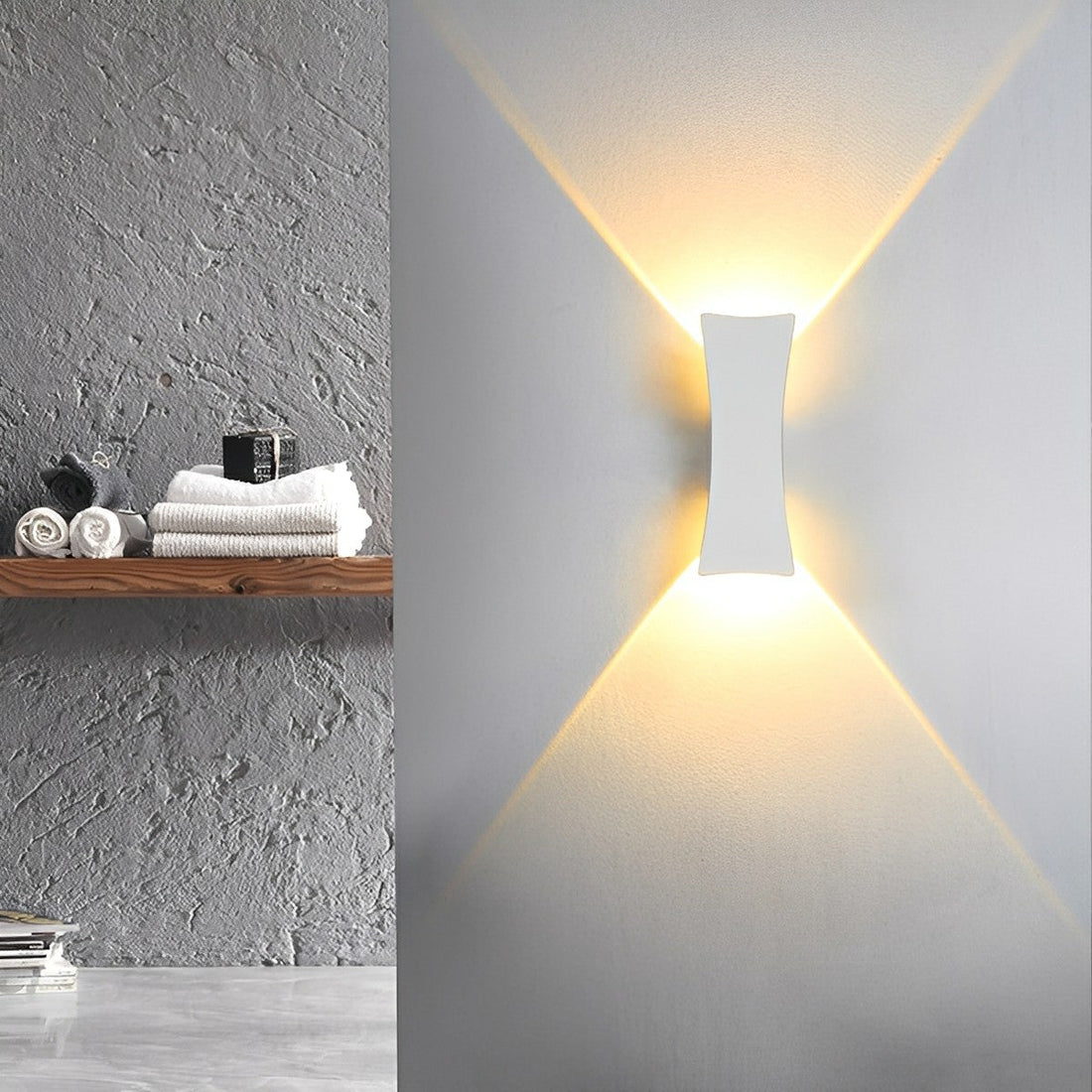Waterproof Modern Arc Up and Down Outdoor Wall Light - Flyachilles