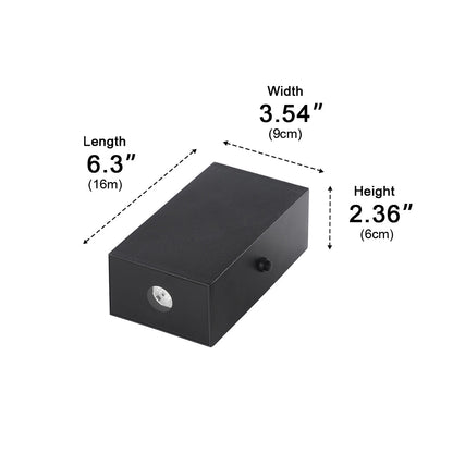 Waterproof Modern Black Up&amp;Down LED Outdoor Wall Washer Spot Lights - Flyachilles