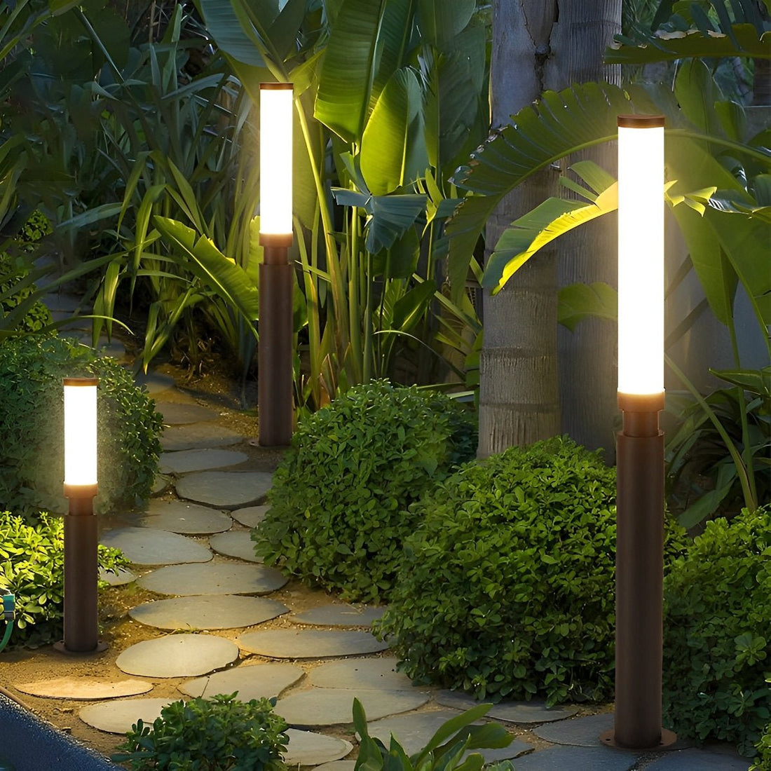 Waterproof Modern Cylinder Long Barrel Column Post Lights Pillar Lights - Flyachilles