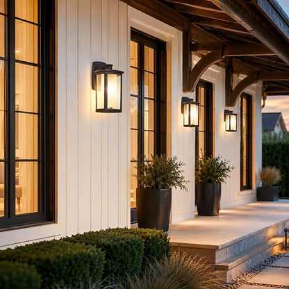 Waterproof Modern Farmhouse Outdoor LED Porch Wall Lights - Flyachilles
