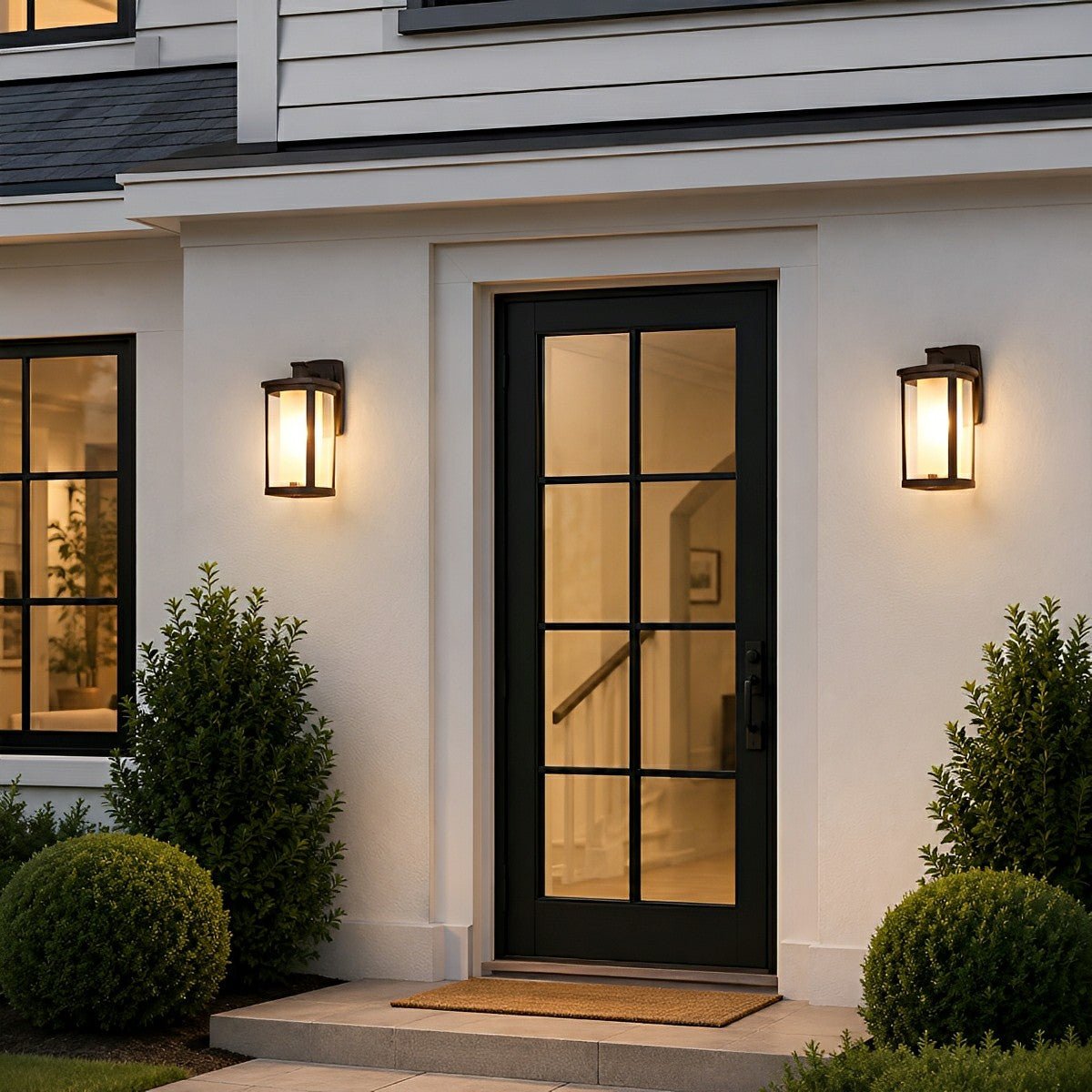 Waterproof Modern Farmhouse Outdoor LED Porch Wall Lights - Flyachilles