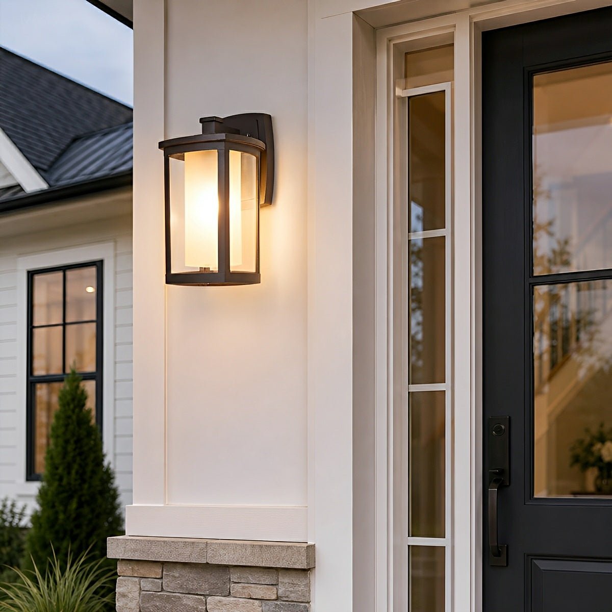 Waterproof Modern Farmhouse Outdoor LED Porch Wall Lights - Flyachilles
