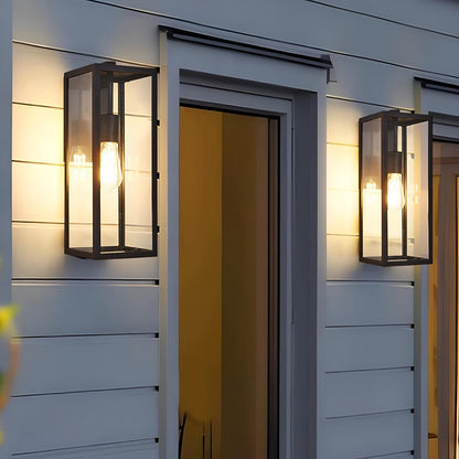 Waterproof Modern Farmhouse Rectangular Outdoor LED Porch Wall Lights - Flyachilles