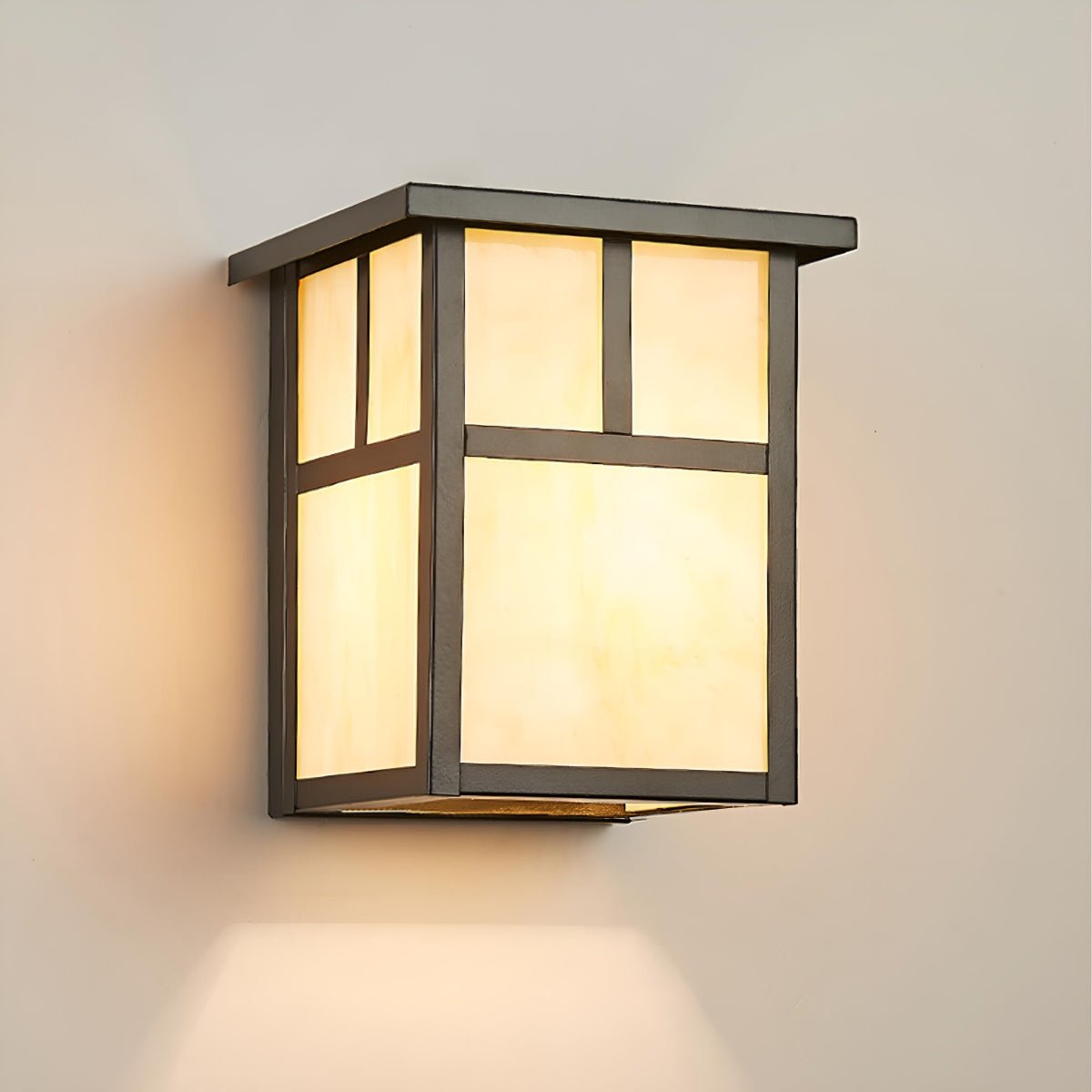 Waterproof Modern Farmhouse Square Outdoor LED Porch Wall Lights - Flyachilles