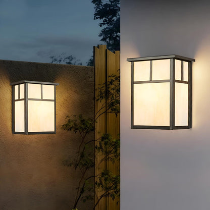 Waterproof Modern Farmhouse Square Outdoor LED Porch Wall Lights - Flyachilles