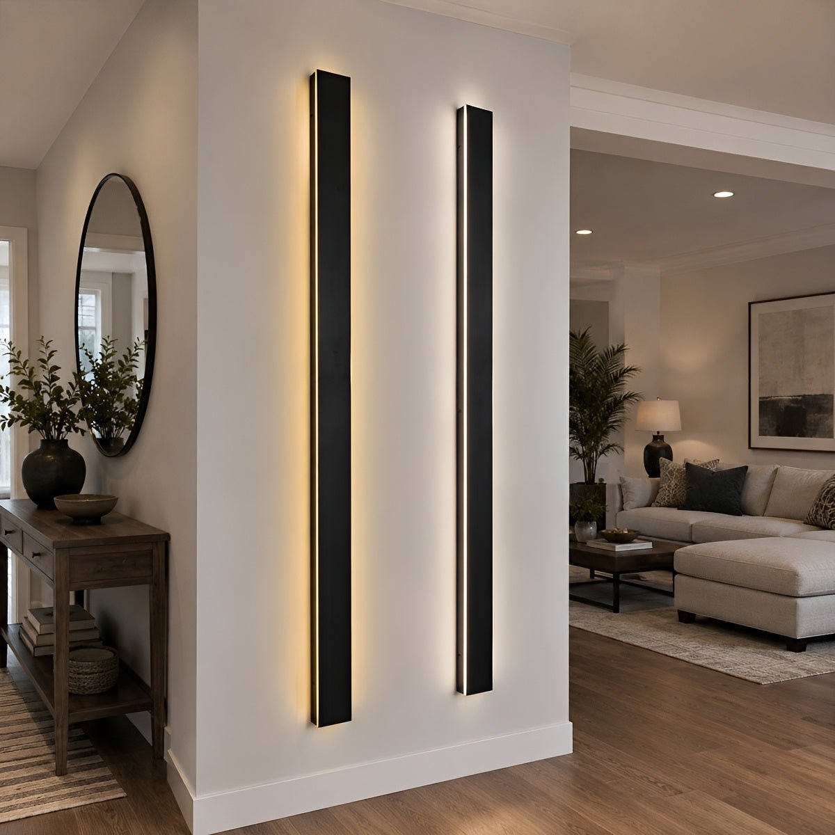 Waterproof Modern LED Long Strip Outdoor Wall Porch Lights - Flyachilles