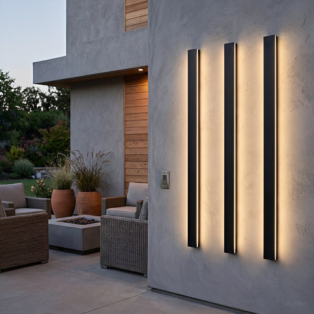 Waterproof Modern LED Long Strip Outdoor Wall Porch Lights - Flyachilles