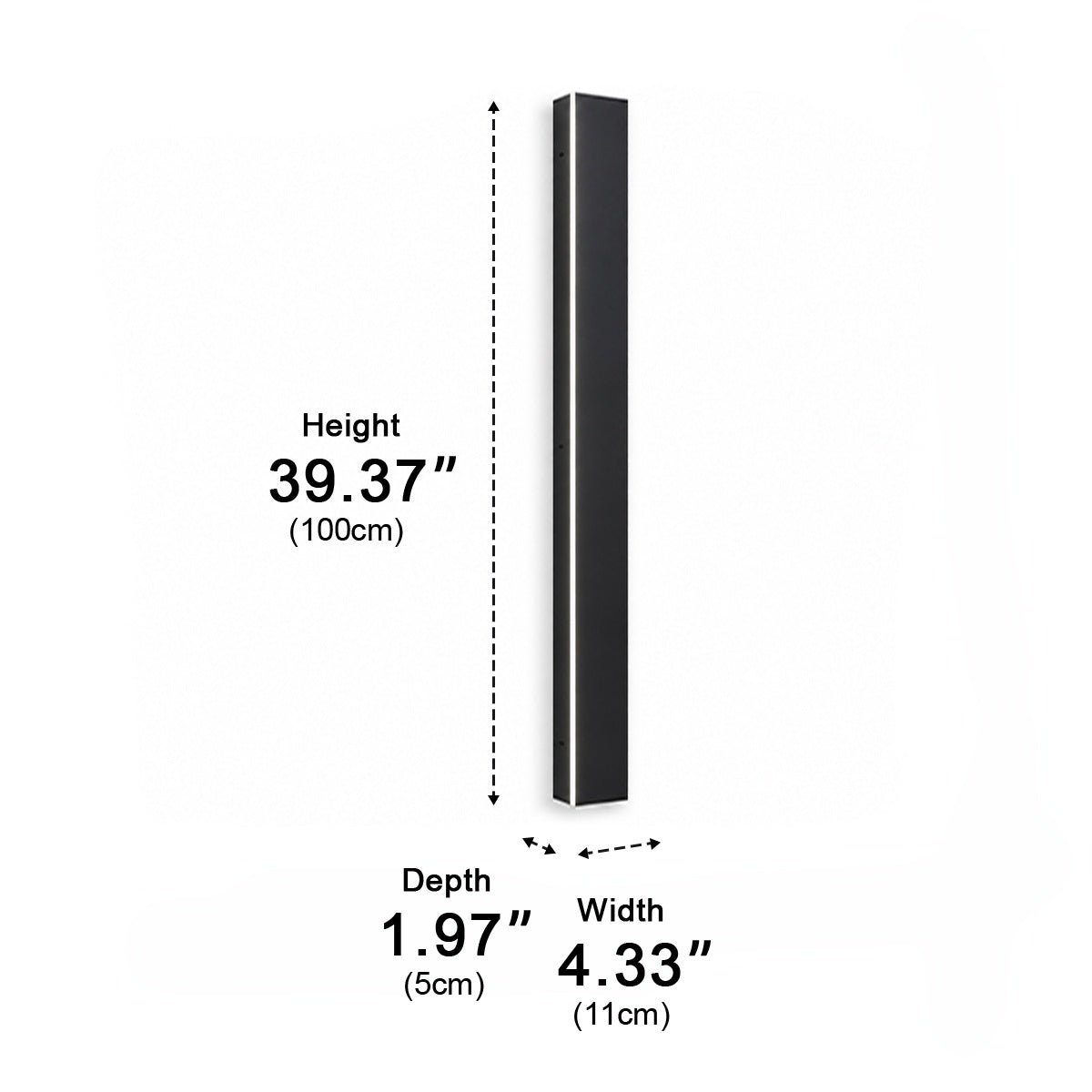 Waterproof Modern LED Long Strip Outdoor Wall Porch Lights - Flyachilles