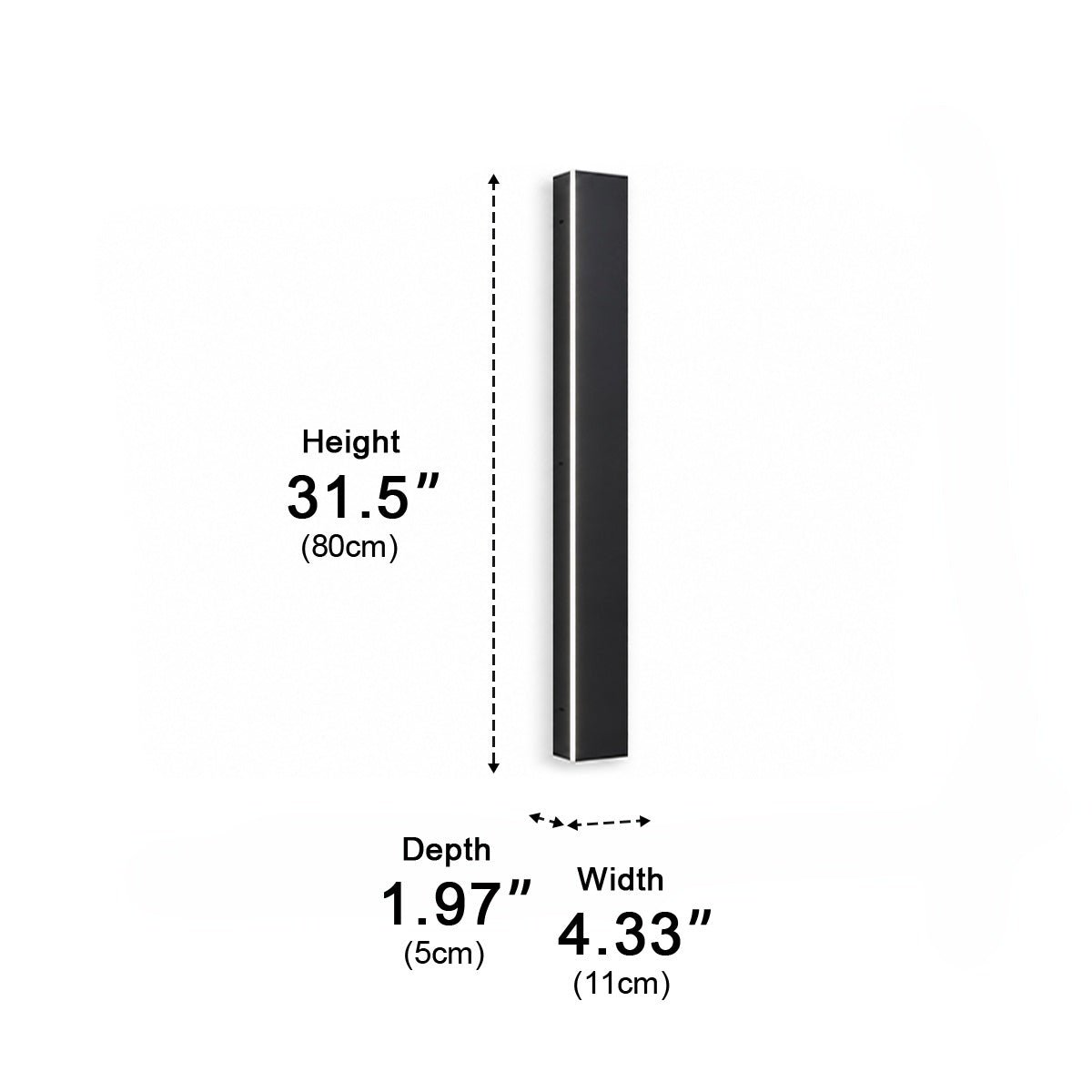 Waterproof Modern LED Long Strip Outdoor Wall Porch Lights - Flyachilles