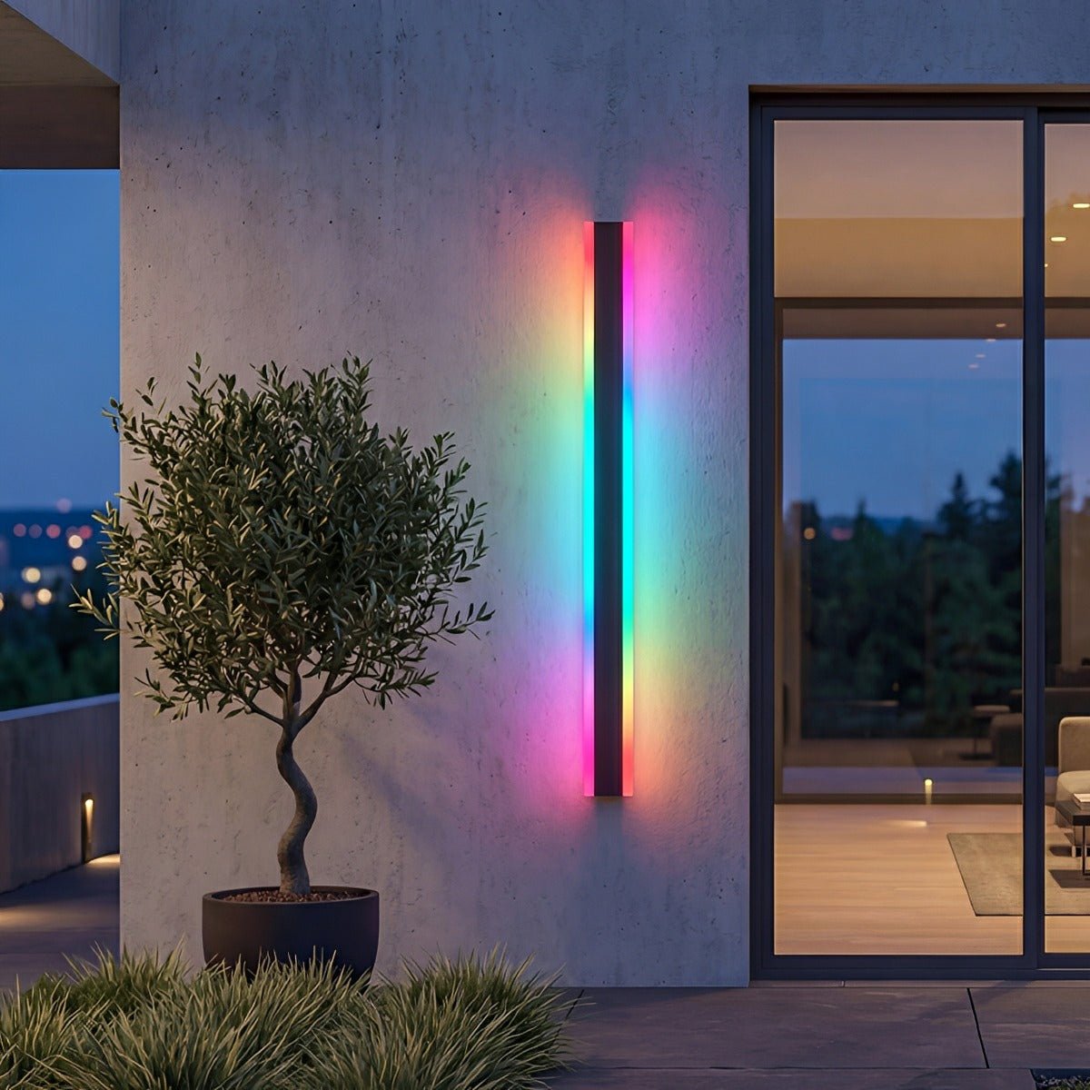 Waterproof Modern LED RGB Long Strip Outdoor Wall Light - Flyachilles