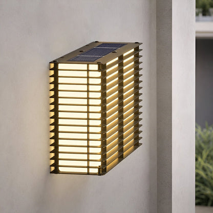 Waterproof Modern Louvered LED Outdoor Wall Light - Flyachilles