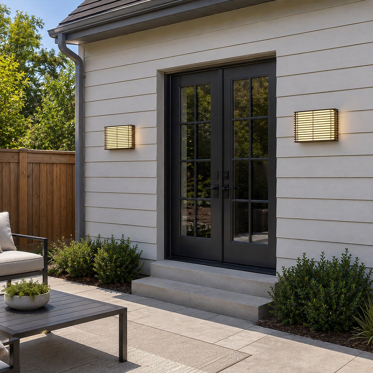 Waterproof Modern Louvered LED Outdoor Wall Light - Flyachilles